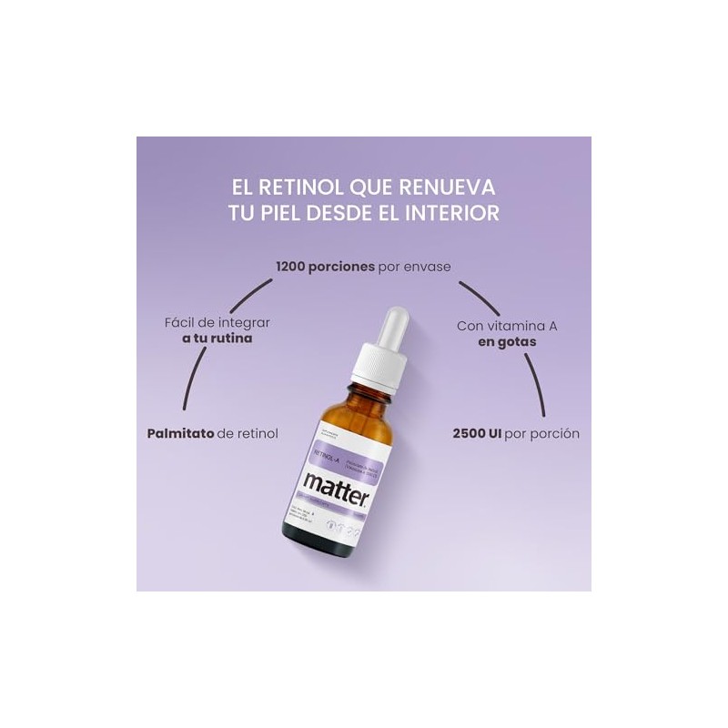 Matter Retinol A, Vitamina A de Palmitato de Retinol con