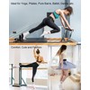 yeuG Cute Pilates Socks with Grips for Women Crew Grippy