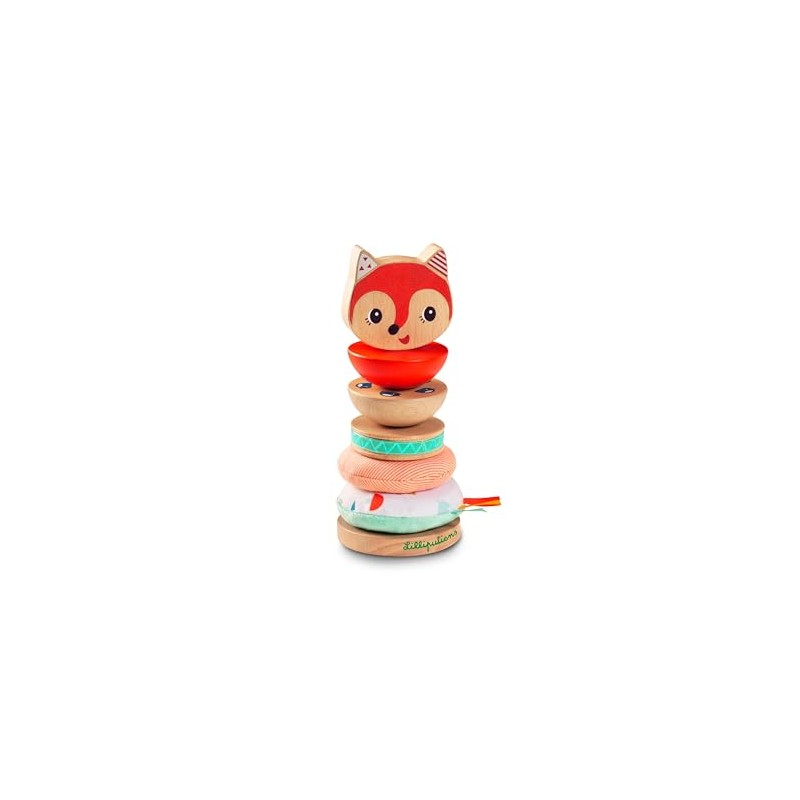 Lilliputiens - Stacking Pyramid Alice the Fox - Educational Wooden