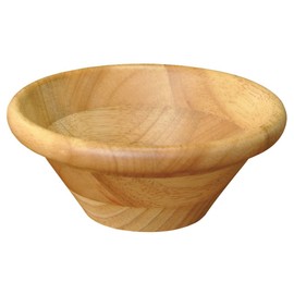 Yamako Wooden Tableware, Salad Bowl, Diameter 9.4 inches (24 cm), Natural