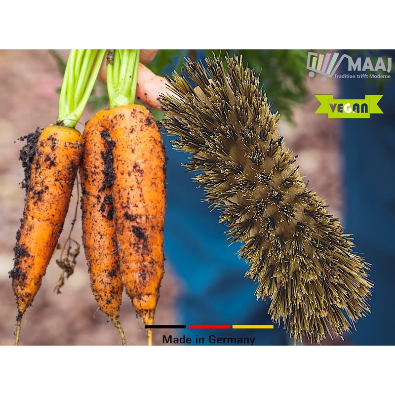 MAAJ Vegetable Brush Hard Mini Hard Union Bristles + Wood