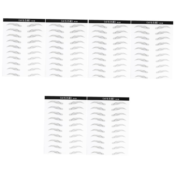Housoutil 3sets Eyebrow Sticker Kit Hair-like Synthetic Eyebrows for Women