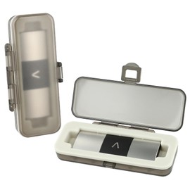 SavvyBloom Kardia Mobile Case Only for KardiaMobile 6L EKG Heart Monitor, KardiaMobile 6L Case with Silicone Pad for Travel and Portable, Protect Kardia (CASE ONLY) Transparent Black