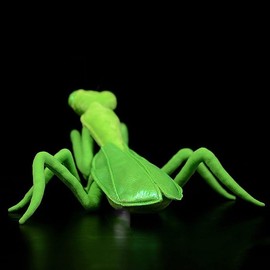 PuffPurrs Tenodera sinensis Mantis Plush - Realistic 12 Inch Leaf Prayer Mantis Stuffed Toys, Lifelike Insects with Large Wings, Mantis Plush Toy, Unique Plush Gifts for Children