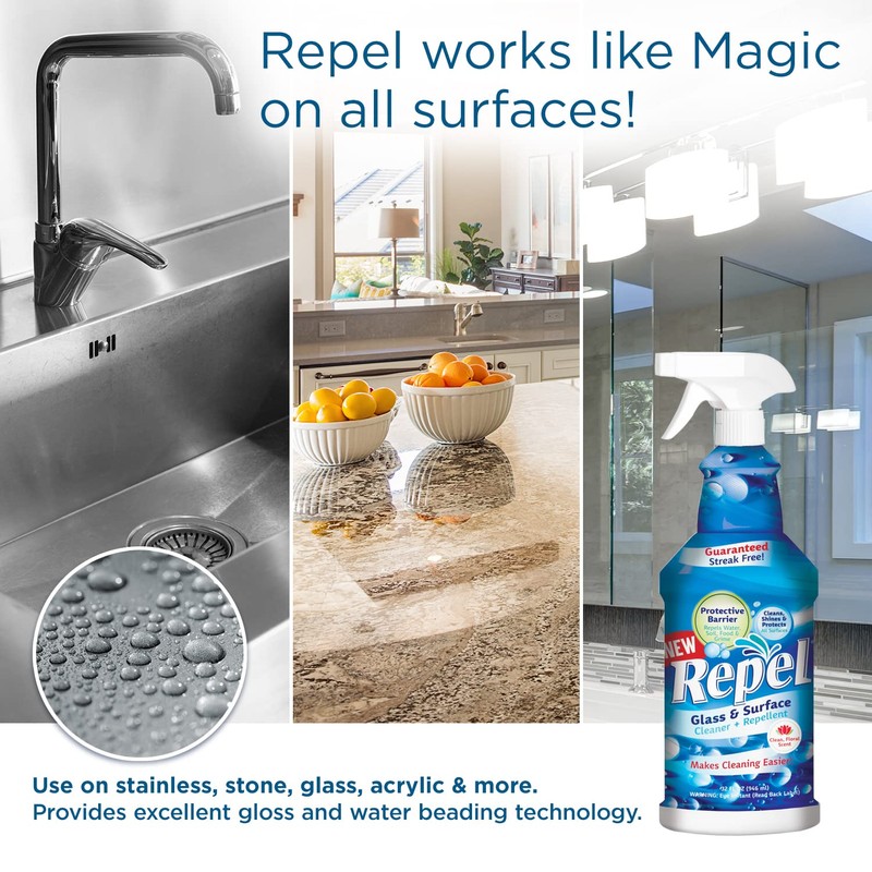 Clean-X REPEL Glass & Surface Cleaner 32 fl. oz. -