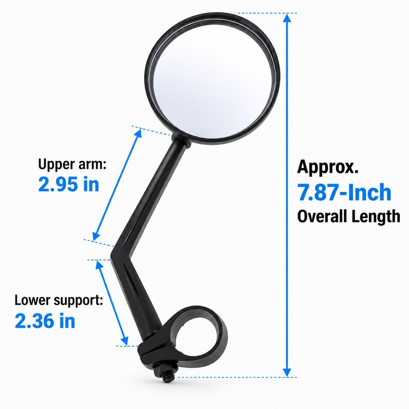 Bike Rearview Mirrors, Set of 2 – 360° Adjustable Convex