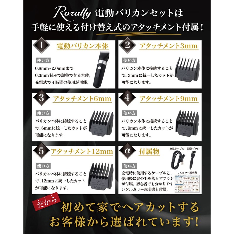 Men's Electric Hair Clipper, Trimming, Haircut Set, Children, Adults, Self-Cut,