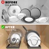 2PACK Pot Lid Organizers Inside Cabinet for Kitchen, Pots and