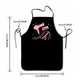 Hair Stylist Apron Hairstylist Salon Apron with Pink Glitters Tools Cute Hairdresser Barber Aprons Christmas Gifts for Hairdressers Cosmetology Gifts for Women Men
