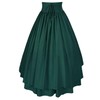 Mingyuezai Women Victorian Skirt Medieval Renaissance Peasant Long Skirt(Z2880GN,L)