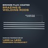 Bernzomatic WB5 Bronze Flux Coated Brazing/Welding Rod, 4Piece