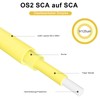 8ternityFiber Fibre Optic Cable SCA to SCA 0.5M/1.6FT, OS2 Fibre