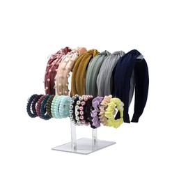 LOVNFC Headband Holder, Headband Organizer Acrylic Clear Hairband Hair Hoop Display Stand, Hair Accessories Storage with for Girls Women