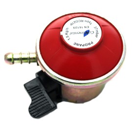 Patio Gas Regulator 27Mm Clip On With 1M Hose + 2 Clips Fits Calor/Flogas