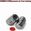 AIEX 8 Packs Aluminum Tire Valve Stem Caps with Gasket