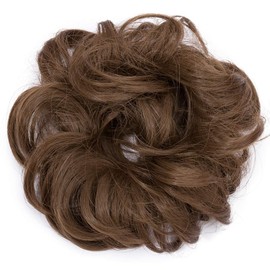Tess hairpiece bun, hair scrunchy with hair wavy, thick bun, updo hairstyles, cheap hair extensions for women, 40 g. 30 g