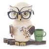 Drechslerei Kuhnert Smoke Figure / Incense Figure Owl with Glasses
