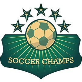 Zirni Soccer Champs Stars Ball Sticker Decal Design