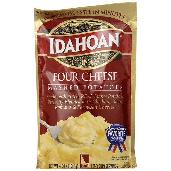 Idahoan Four Cheese Mashed Potatoes 4 Oz. (3 Pack)