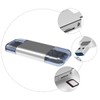 DOITOOL 1pc USB c Memory Reader Adapter Zinc Alloy Dual