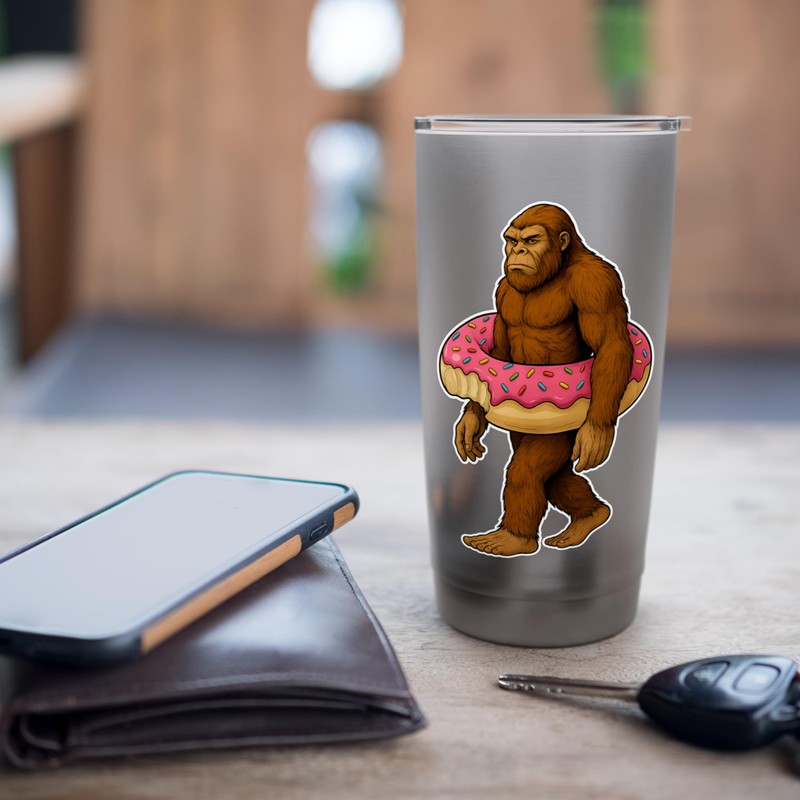 Pool Bigfoot Donut Sasquatch Donut Float for Boys Kids Men