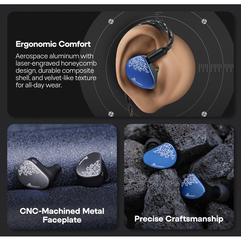 Kiwi Ears Cadenza II 10mm Titanium DD In Ear Monitor