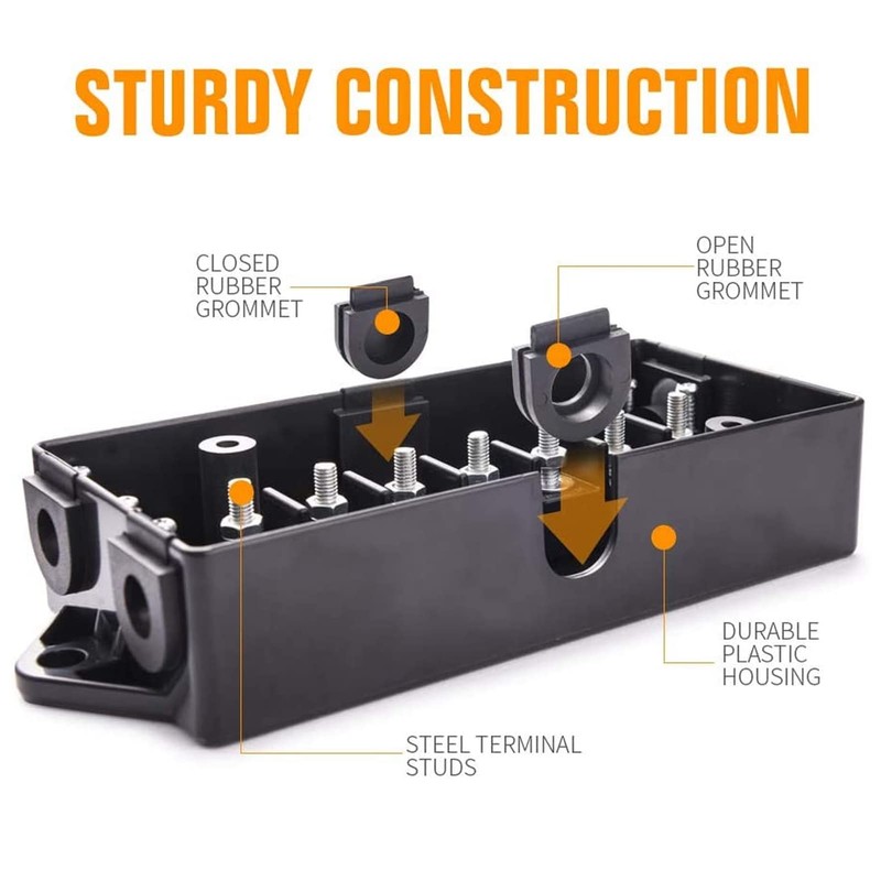 7 Pin ABS Connector Connector Waterproof Trailer Junction Box 7