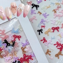 Nail art small and simple knotted ribbon parts round ribbon parts - WFHTRUV GSTON - 216 / 네일아트 작고 심플한 매듭리본 파츠 둥근리본 파츠-WFHTRUV GSTON - 216