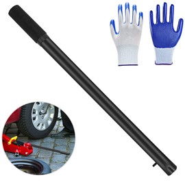 ANCKNE Horizontal Hydraulic Jack Handle 2 Ton, Jack Handle Replacement, with Rubber Gloves Automotive Car Jack Accessories Black