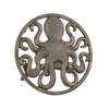Cast Iron 12 inch Octopus Decorative Wall Mounted Hanging Garden