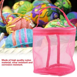 Knitting Storage Bag, Portable Yarn Tote Bag, Mini Yarn Bag, Portable Knitting Bag, Cylinder Net, Wool Storage Bag, Knitting Organiser, Holder for Yarn, Wool