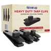 12 Pack - Tarp Clips Heavy Duty Lock Grip -