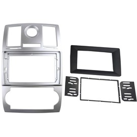 DKMUS Radio Stereo Bezel for Chrysler 300C 2005-2007 Dash Installation Mount Trim Kit Fits 9" and Double Din
