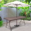 Patiojoy 6' Folding Table Rattan Portable Indoor Outdoor Picnic Party