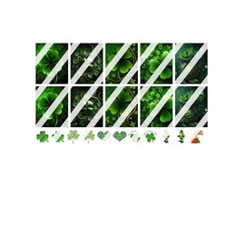 St. Patrick's Day Shamrocks Nail Art Decals - Waterslide Nail Decals