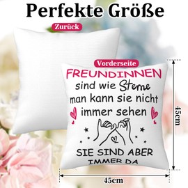 Best Friend Gifts for Girlfriend Cushion Cover 45 x 45 cm Gift Girlfriend Gift for Girlfriend Gifts for Best Friend Best Gift Ideas