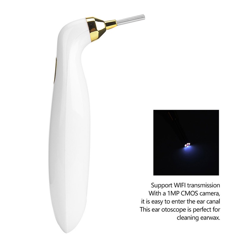 WF-400 WIFI Visual Ear Otoscope 1MP Inspection Camera Digital Ear