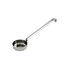 Tsnamay 10.55" Stainless steel 201 Pizza Sauce spoon Kitchen Ladles with Hooks and Long Handles for Stirring,Portioning and Serving Soups
