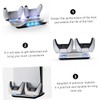 OSALADI Multi-Functional Cooling Stand Dual Charging Dock and Led Light