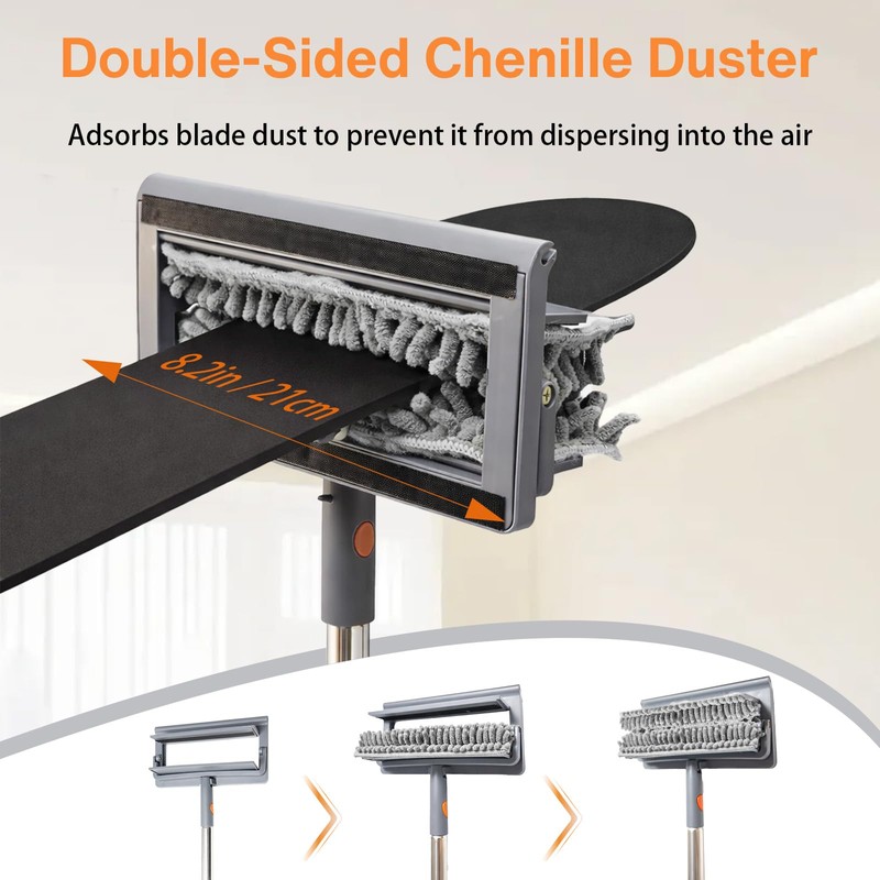 Ceiling Fan Cleaner Duster, 3-in-1 Fan Duster Cleaning Tool with