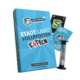 DENKRIESEN Stadt Land Vollpfosten® Extreme - Party Edition | Ages 12+ | 2-6 Players | Party Game