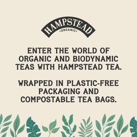 Hampstead Organic Peppermint 20 Teabags (Pack of 4 Total 80 Teabags) | Plastic Free | 100% Organic