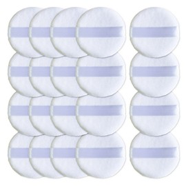 Mirrorbell Soft Makeup Powder Pact Powder Puff, 20 pcs, White / 미러벨 보들뽀송 메이크업 파우더팩트 파우더퍼프, 20개, 화이트