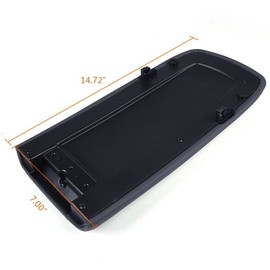 ALLGOOD Console Lid Cover Compatible with 1997-2000 Ford Explorer/Fit Mercury Mountaineer 1997-2001/Fit Ford Explorer Sport Trac 2001-2002 Gray