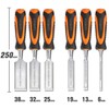 REXBETI 10pcs Premium Wood Chisel Set, 6pcs Wood Chisel with