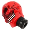 Skull Gear Shift Knob Red Universal Skull Head Resin Shift