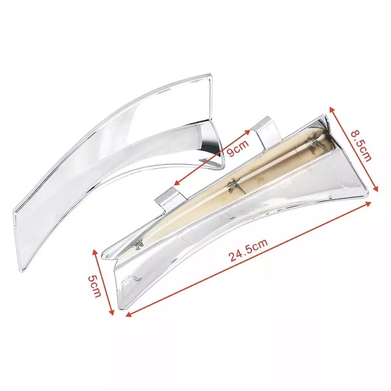 HDBUBALUS Left Right Heat Shield Saddle Air Deflectors Fit For