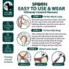 Sporn The Ultimate Dog Black Control Harness