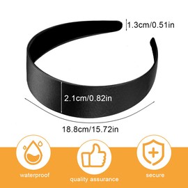 VAEIORP Pack of 3 satin hair bands for women and girls, satin hair bands for women