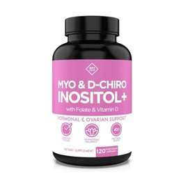 Optify Myo Inositol Chiro Folato Vitamina Gluten 120 Cápsulas Suministro Días